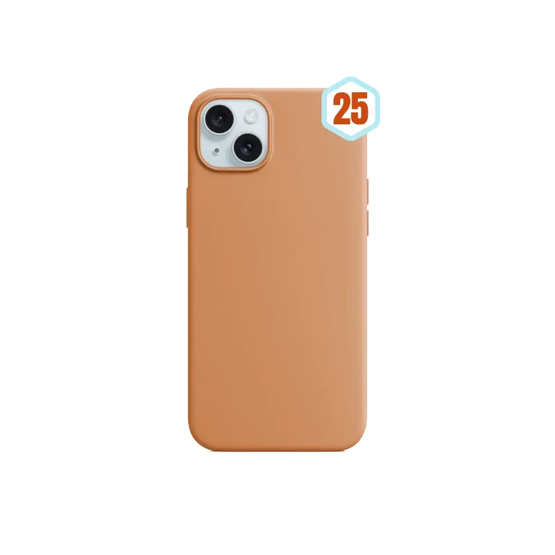Силиконов калъф Skin Effect—iPhone 15 Pro - Оранжево(25)