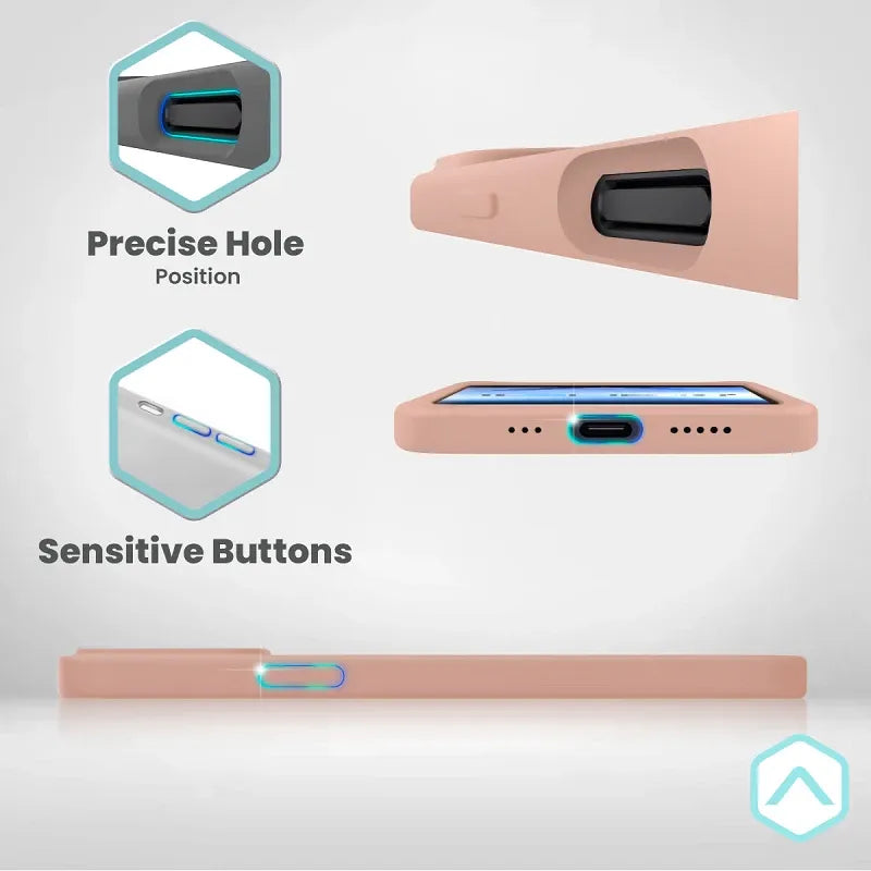 Силиконов калъф MagSafe Skin Effect—iPhone 15—Черно (11)
