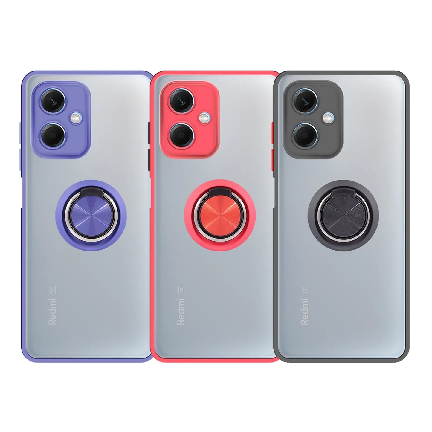 Матов калъф с цветбутони –Xiaomi– пълна защита на камерата – магнитен съпорт 180°– цвят – елегантен и уникален