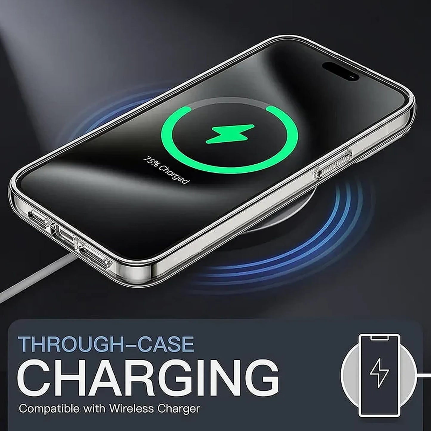 Силиконов прозрачен калъф за iPhone 11—3.3MM екстра плътност