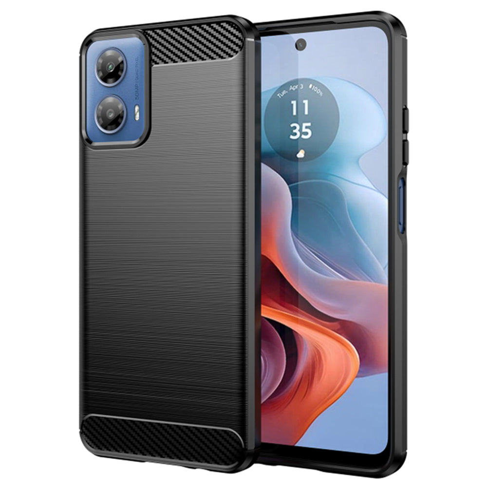 Techsuit - Carbon Silicone - Motorola Moto G34 - Black