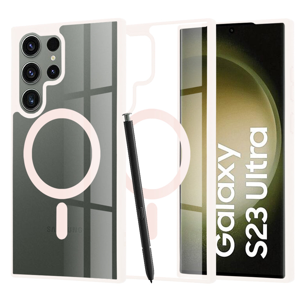 Techsuit - MagSafe Pro - Samsung Galaxy S23 Ultra - Nude Pink