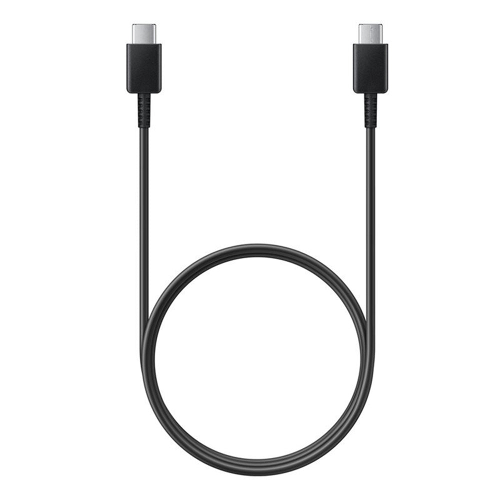 Samsung - Data Cable (EP-DA705BBEGWW) - USB-C to Type-C Fast Charging 3A, 1m - Black (Bulk Packing)