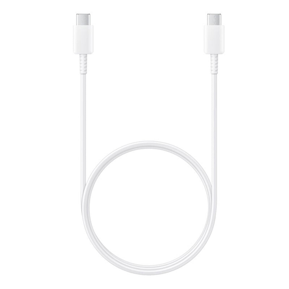 Samsung - Data Cable (EP-DA705BWE) - USB-C to Type-C Fast Charging 3A, 1m - White (Bulk Packing)
