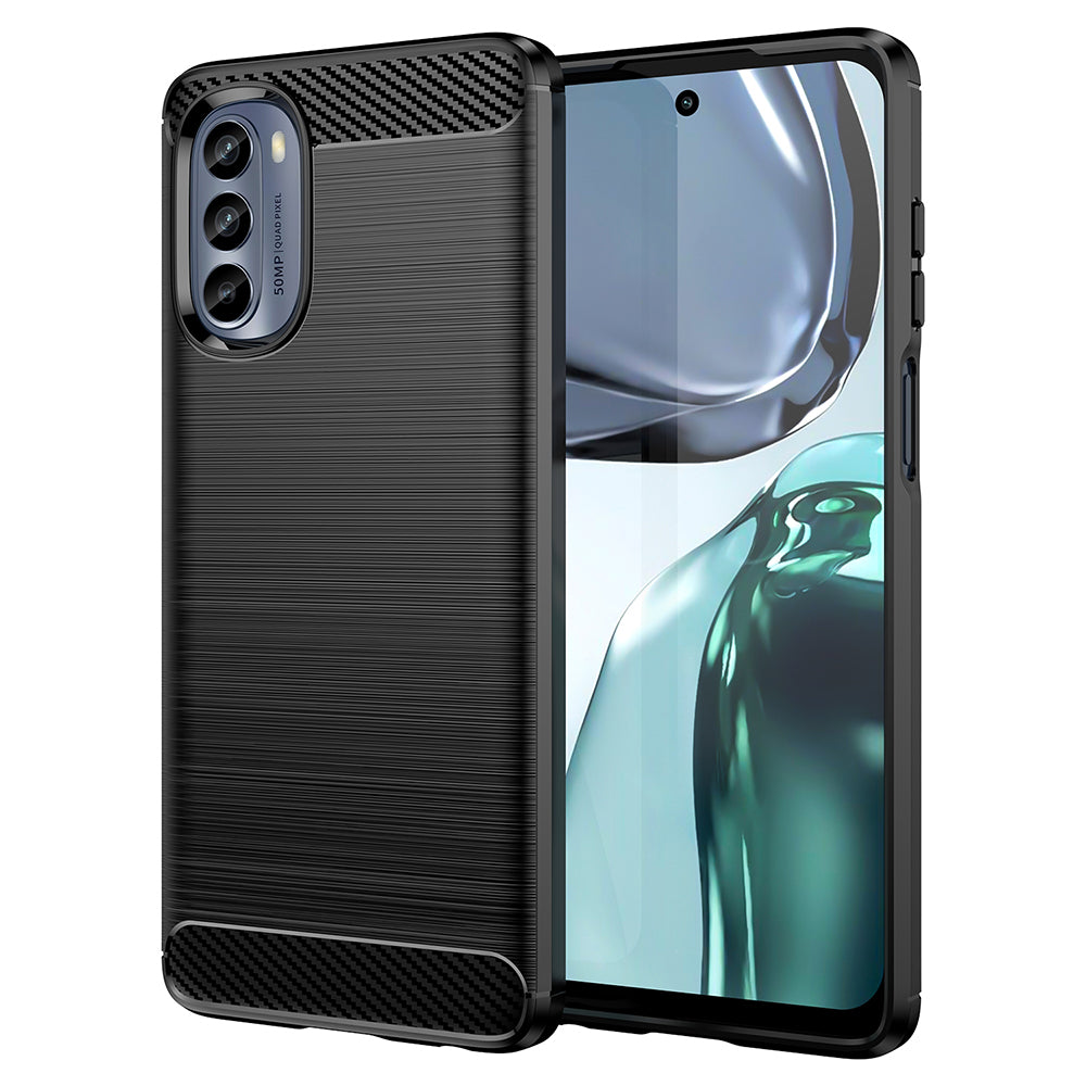 Techsuit - Carbon Silicone - Motorola Moto G62 - Black