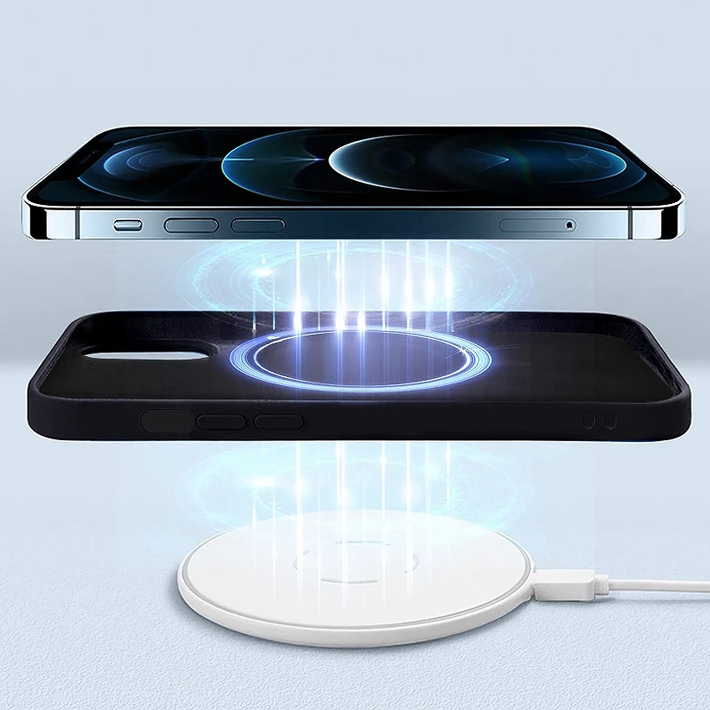 Силиконов калъф MagSafe – безжично зареждане – пълна защита на камерата – модена технология – спортен стил за всеки ден