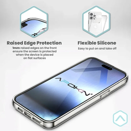 Ултра тънък прозрачен Силиконов калъф Skin Effect— iPhone 14 Pro Max