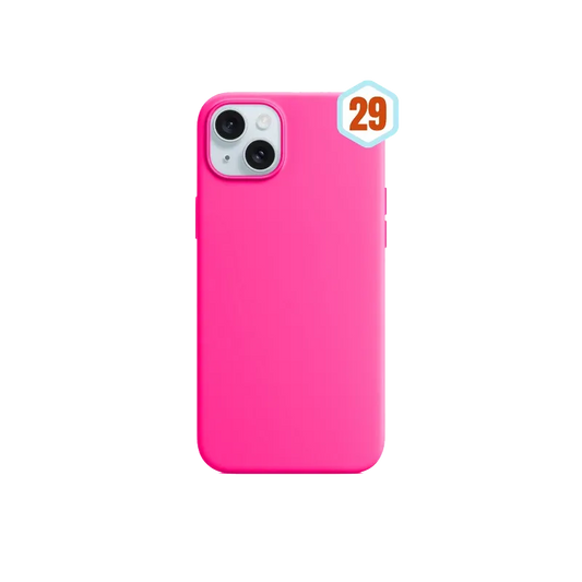 Силиконов калъф Skin Effect—iPhone 15 Plus - Цикламено (29)