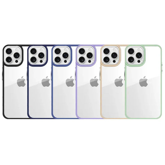 Калъф Премиум — iPhone 15 —Camera Edge — Лилаво