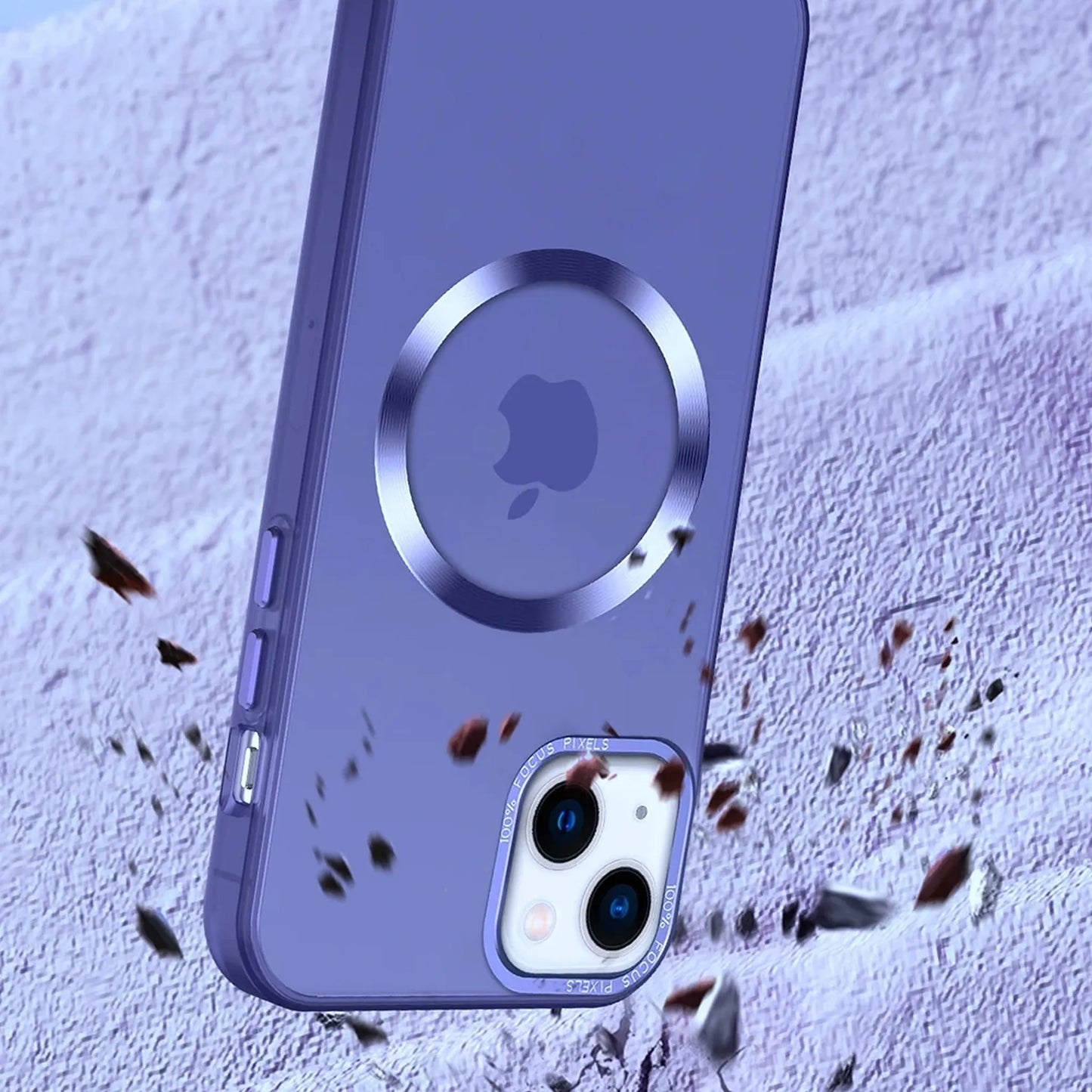 Калъф Magsafe Smoked защита на камерата—iPhone 13 Pro—Бяло