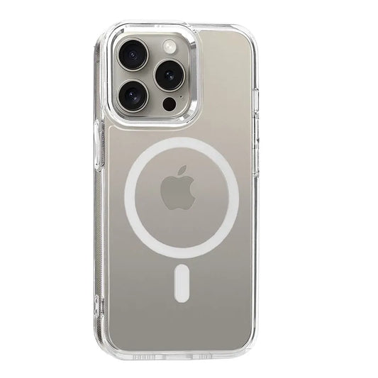 Премиум прозрачен акрилен калъф iPhone 14/13—Бяло