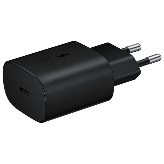 Samsung - Wall Charger (EP-TA800EBE) - Type-C, Fast Charging, 25W, 3A - Black (Bulk Packing)