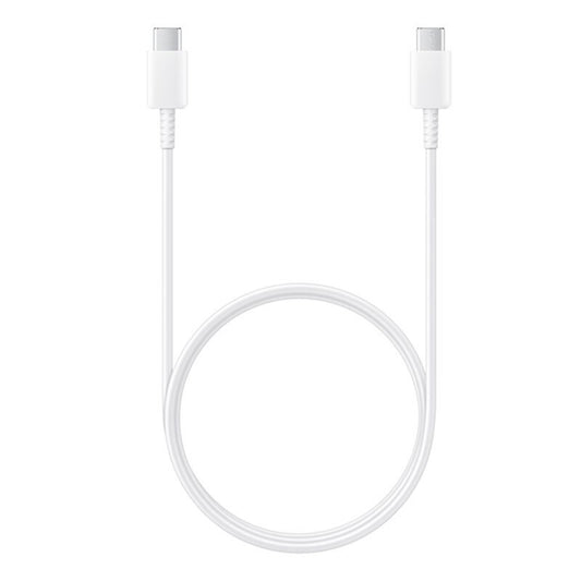 Samsung - Data Cable (EP-DA705BWE) - USB-C to Type-C Fast Charging 3A, 1m - White (Bulk Packing)