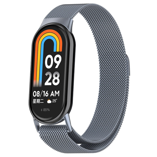 Techsuit - Watchband (W015) - Xiaomi Mi Band 8 / 8 NFC - Gray