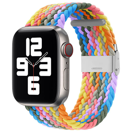 Techsuit - Watchband (W032) - Apple Watch 1/2/3/4/5/6/7/8/9/SE/SE 2/Ultra/Ultra 2 (42/44/45/49mm) - Heartbeat Purple