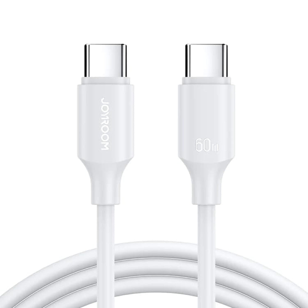 JoyRoom - Data Cable Long-Lasting Series (S-CC060A9) - Type-C to Type-C, Fast Charging 60W, 1m - White