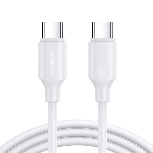 JoyRoom - Data Cable Long-Lasting Series (S-CC060A9) - Type-C to Type-C, Fast Charging 60W, 1m - White